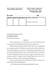 Kiểm tra định kỳ cuối môn Tiếng Việt năm học 2014  2015